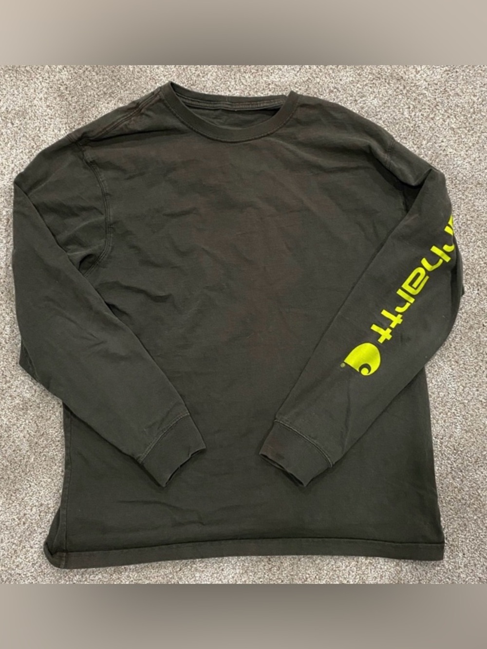 Carhartt Men’s Long Sleeve Tee in Moss Green